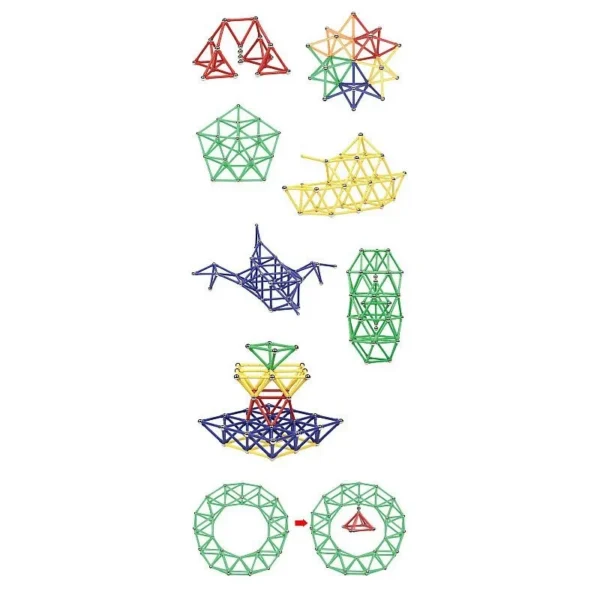 Set constructie magnetic 3d, 138 piese, joc educativ varsta 6+, procart - imagine 16
