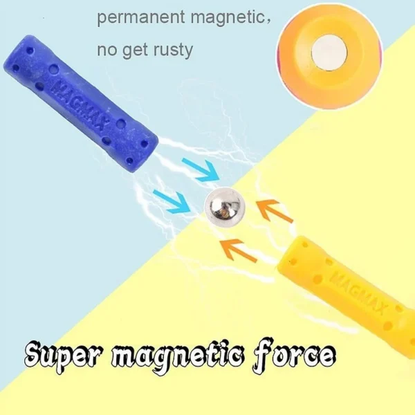 Set constructie magnetic 3d, 138 piese, joc educativ varsta 6+, procart - imagine 21