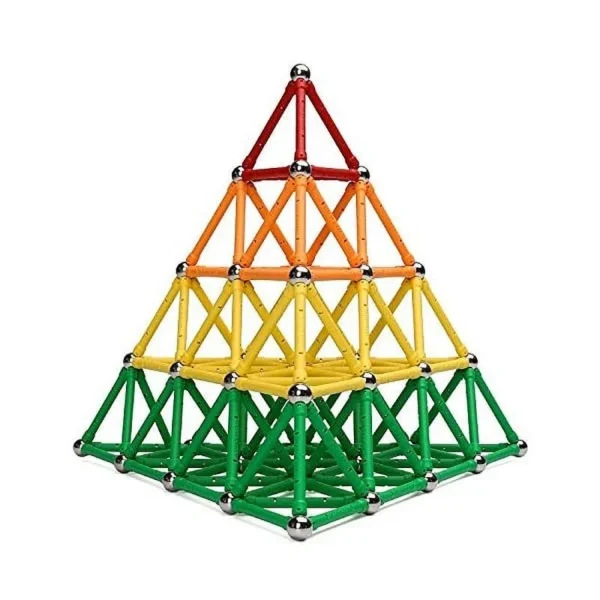 Set constructie magnetic 3d, 138 piese, joc educativ varsta 6+, procart - imagine 6
