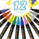 Set 12 markere acrilice permanente ptr orice suprafata, 2-3 mm,12 culori - imagine 21