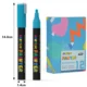 Set 12 markere acrilice permanente ptr orice suprafata, 2-3 mm,12 culori - imagine 7
