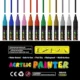 Set 12 markere acrilice permanente ptr orice suprafata, 2-3 mm,12 culori - imagine 8