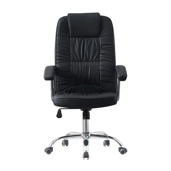 Scaun ergonomic directorial, inaltime reglabila 108-118 cm, rotativ, maxim 150 kg, negru - imagine 2