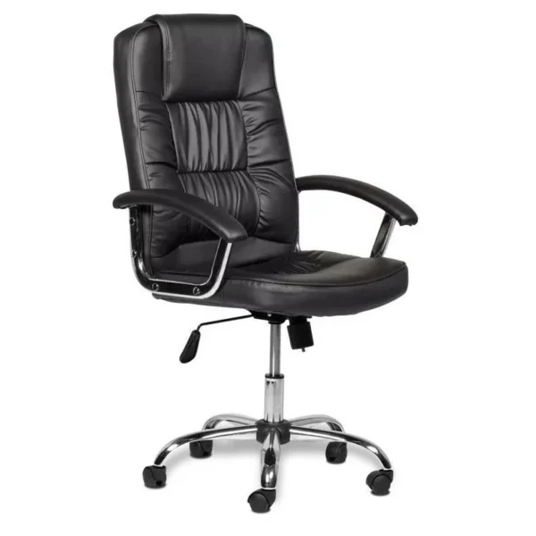 Scaun ergonomic directorial, inaltime reglabila 108-118 cm, rotativ, maxim 150 kg, negru - imagine 3
