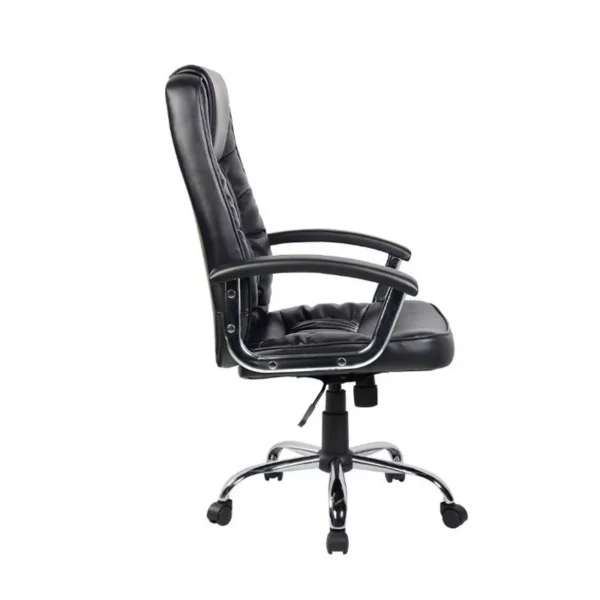 Scaun ergonomic directorial, inaltime reglabila 108-118 cm, rotativ, maxim 150 kg, negru - imagine 4