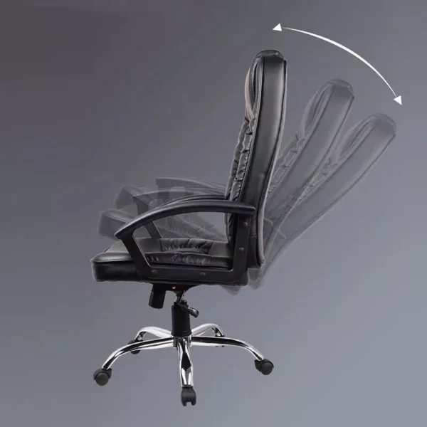 Scaun ergonomic directorial, inaltime reglabila 108-118 cm, rotativ, maxim 150 kg, negru - imagine 12