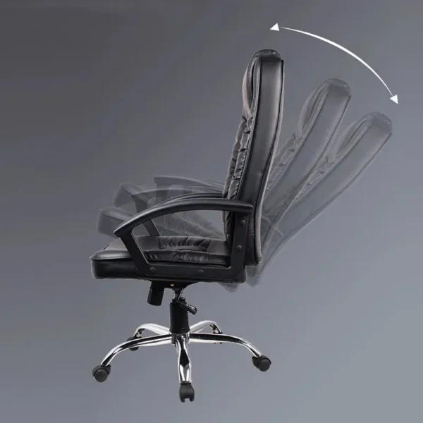 Scaun ergonomic directorial, inaltime reglabila 108-118 cm, rotativ, maxim 150 kg, negru - imagine 5