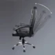 Scaun ergonomic directorial, inaltime reglabila 108-118 cm, rotativ, maxim 150 kg, negru - imagine 5