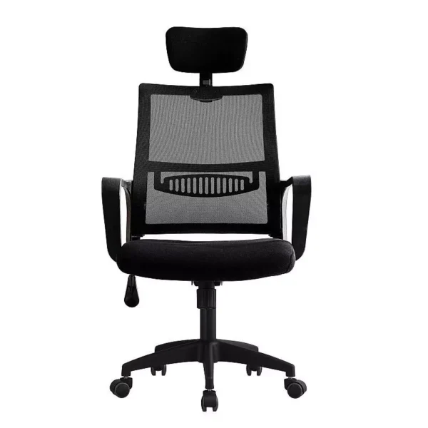Scaun ergonomic de birou, reglabil in inaltime 108-118 cm, tetiera integrata, mesh si burete - imagine 4