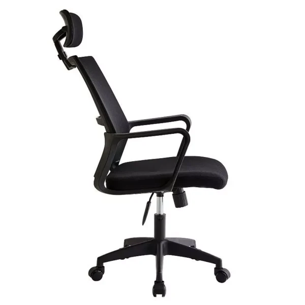 Scaun ergonomic de birou, reglabil in inaltime 108-118 cm, tetiera integrata, mesh si burete - imagine 6