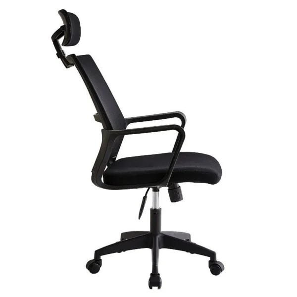 Scaun ergonomic de birou, reglabil in inaltime 108-118 cm, tetiera integrata, mesh si burete - imagine 3