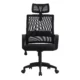 Scaun ergonomic de birou, cu tetiera, reglabil si rotativ, mesh - imagine 6