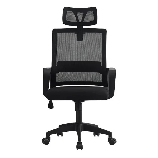 Scaun ergonomic de birou, cu tetiera, reglabil si rotativ, mesh - imagine 2