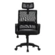 Scaun ergonomic de birou, cu tetiera, reglabil si rotativ, mesh - imagine 2