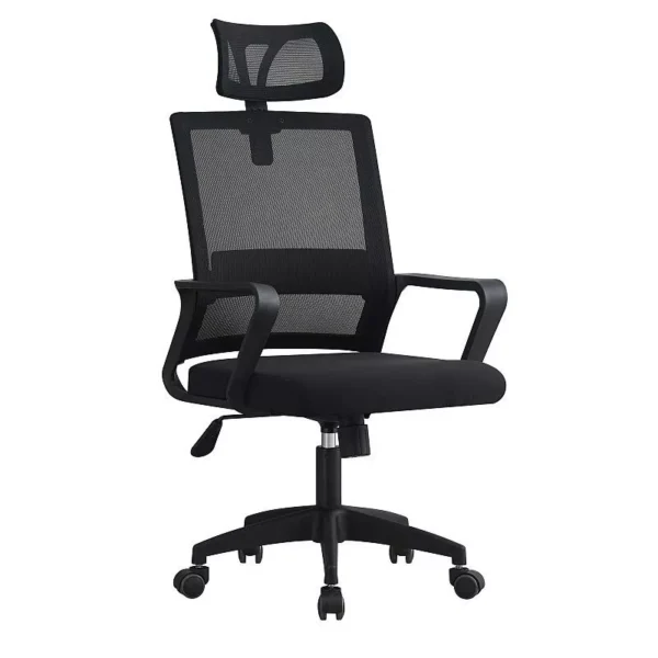 Scaun ergonomic de birou, cu tetiera, reglabil si rotativ, mesh - imagine 5