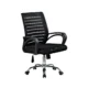 Scaun ergonomic de birou, baza otel cromat, inaltime reglabila 87-97 cm, rotativ, manere - imagine 5