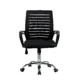 Scaun ergonomic de birou, baza otel cromat, inaltime reglabila 87-97 cm, rotativ, manere - imagine 2