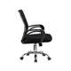 Scaun ergonomic de birou, baza otel cromat, inaltime reglabila 87-97 cm, rotativ, manere - imagine 7