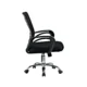 Scaun ergonomic de birou, baza otel cromat, inaltime reglabila 87-97 cm, rotativ, manere - imagine 3