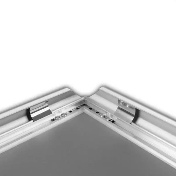 Rama click aluminiu, expunere afise si postere in format a0, colturi drepte, fixare orizontala sau verticala pe perete - imagine 12