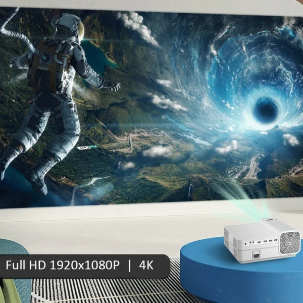 Video proiector 4k wifi home theater, google play, hdmi, usb, 7000 lm, av, micro sd, telecomanda - imagine 25
