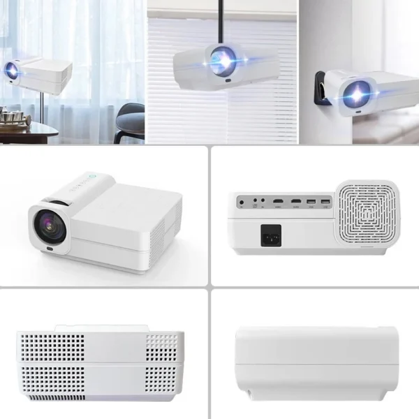 Video proiector 4k wifi home theater, google play, hdmi, usb, 7000 lm, av, micro sd, telecomanda - imagine 35