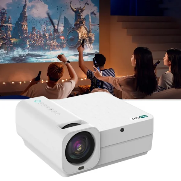 Video proiector 4k wifi home theater, google play, hdmi, usb, 7000 lm, av, micro sd, telecomanda - imagine 24
