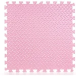Covor puzzle xl, 60x60 cm, grosime 2 cm, spuma eva, 2 piese culoare roz