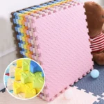 Covor puzzle xl, 60x60 cm, grosime 2 cm, spuma eva, 2 piese culoare albastru