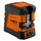 Nivela laser, verde, linie incrucisata, suport magnetic, 20 m, NEO - imagine 6