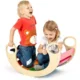 Balansoar rocker din lemn, placa de echilibru, montessori, multicolor