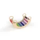 Balansoar rocker din lemn, placa de echilibru, montessori, multicolor - imagine 10