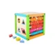 Cub activitati educative, centru multifunctional, 5 in 1, jucarie interactiva din lemn - imagine 6