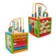 Cub activitati educative, centru multifunctional, 5 in 1, jucarie interactiva din lemn