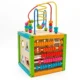 Cub activitati educative, centru multifunctional, 5 in 1, jucarie interactiva din lemn - imagine 3