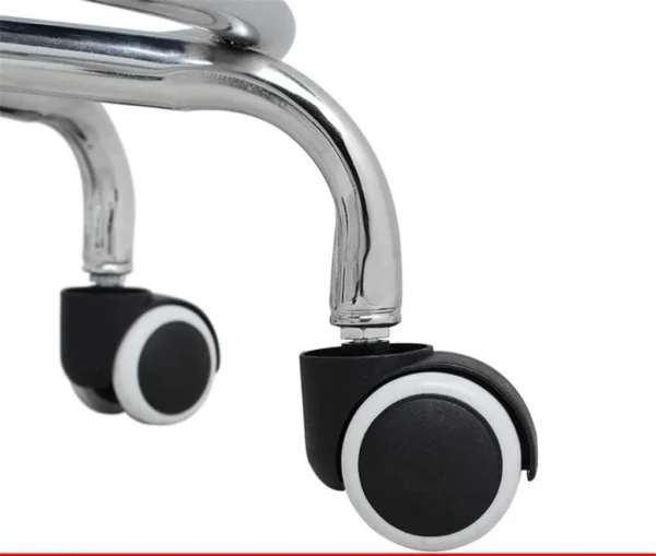 Set 2 scaune ergonomice fara manere, inaltime reglabila, baza cromata, polipropilena - imagine 12
