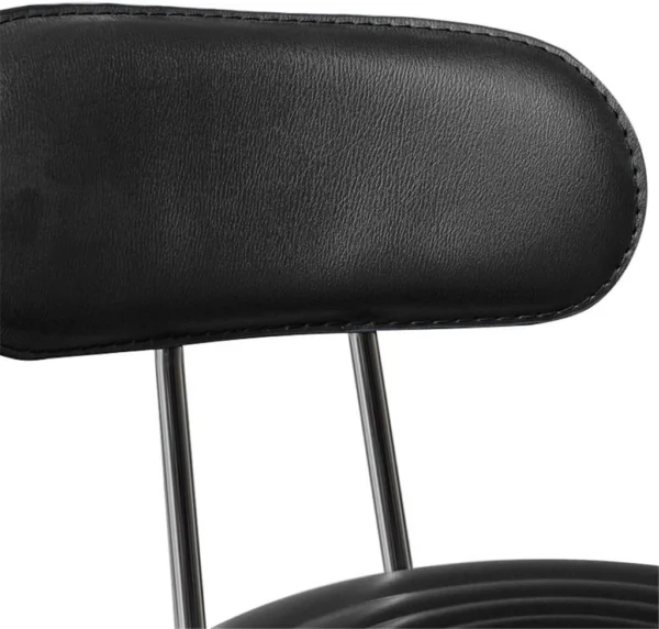 Set 2 scaune ergonomice fara manere, inaltime reglabila, baza cromata, polipropilena - imagine 13