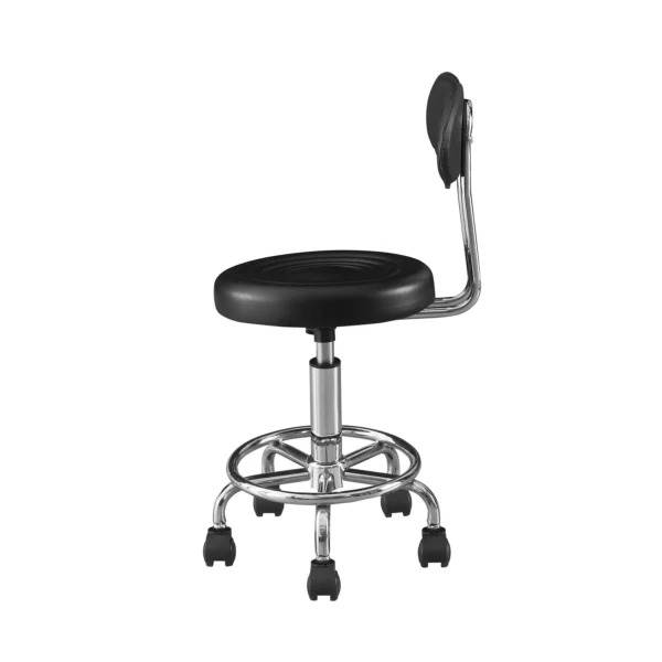 Set 2 scaune ergonomice fara manere, inaltime reglabila, baza cromata, polipropilena - imagine 8