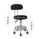 Set 2 scaune ergonomice fara manere, inaltime reglabila, baza cromata, polipropilena - imagine 36
