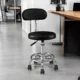 Set 2 scaune ergonomice fara manere, inaltime reglabila, baza cromata, polipropilena - imagine 16