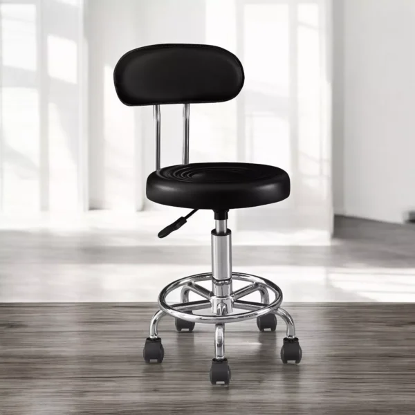 Set 2 scaune ergonomice fara manere, inaltime reglabila, baza cromata, polipropilena - imagine 40