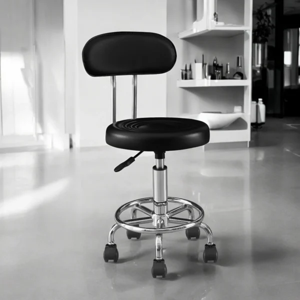 Set 2 scaune ergonomice fara manere, inaltime reglabila, baza cromata, polipropilena - imagine 19