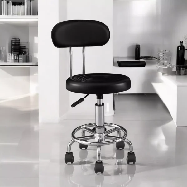 Set 2 scaune ergonomice fara manere, inaltime reglabila, baza cromata, polipropilena - imagine 42