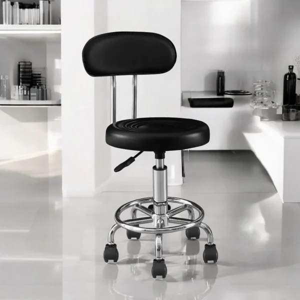 Set 2 scaune ergonomice fara manere, inaltime reglabila, baza cromata, polipropilena - imagine 20