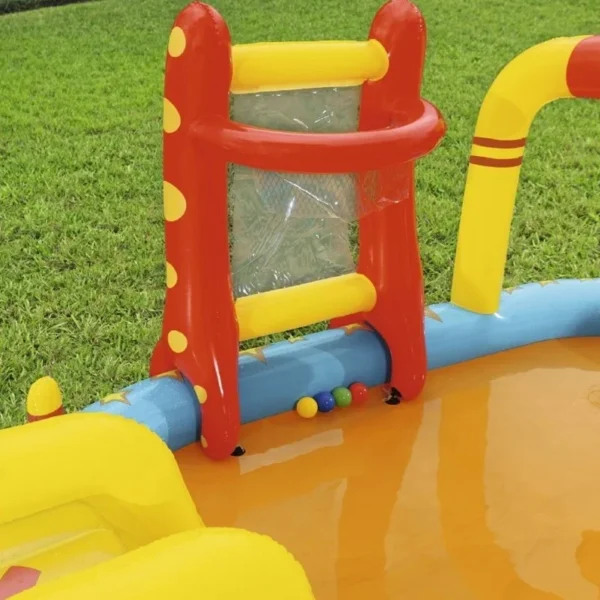 Centru de joaca acvatic pentru copii, multiple jocuri, piscina, tobogan, 435x213x117 cm - imagine 5