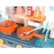 Bucatarie copii, efecte sonore, abur, lumini, 42 accesorii, circuit apa cu robinet, 63x45x22 cm - imagine 23