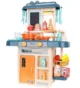 Bucatarie copii, efecte sonore, abur, lumini, 42 accesorii, circuit apa cu robinet, 63x45x22 cm - imagine 29