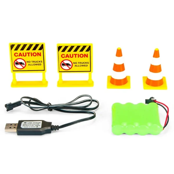 Excavator cu telecomanda 7 canale, reincarcabil usb, 18x13.5x33.5 cm, rotire 360 grade - imagine 8