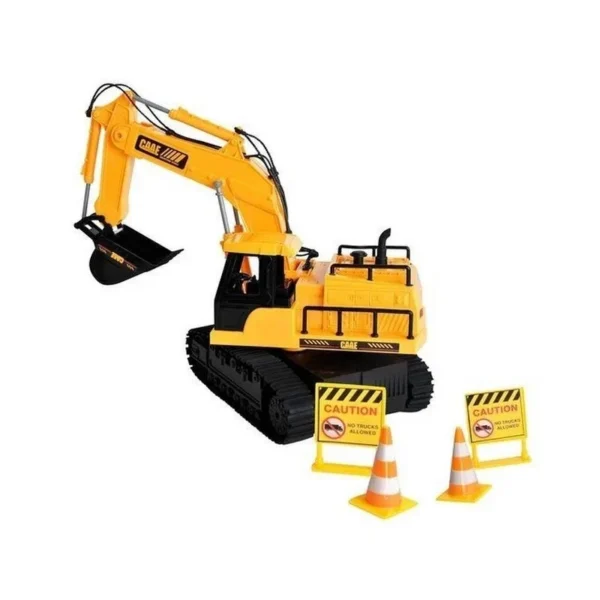 Excavator cu telecomanda 7 canale, reincarcabil usb, 18x13.5x33.5 cm, rotire 360 grade - imagine 5