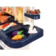 Bucatarie copii, abur rece, efecte sonore si lumini, circuit inchis robinet apa, 65 piese, 93x71x28 cm - imagine 5